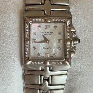 Women's Raymond Weil Parsifal Diamond Stainless Steel Swiss Quartz Watch 9791
